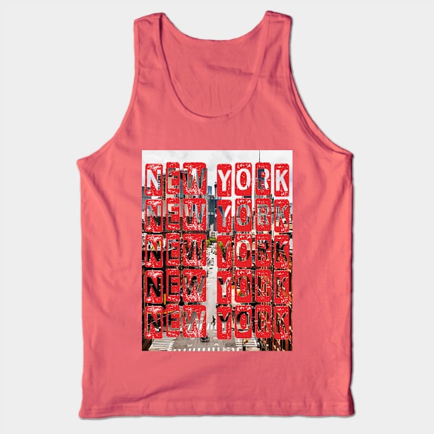 New York New York Tank Top by FifthBaseShirts